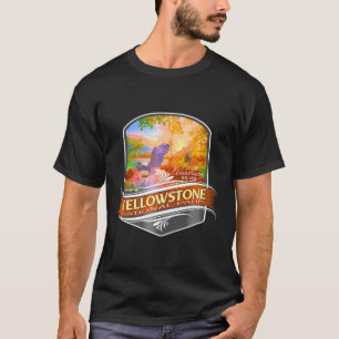 Yellowstone nationalpark 150-årsjubileum t shirt