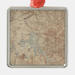 Yellowstone nationalpark 2 julgransprydnad metall