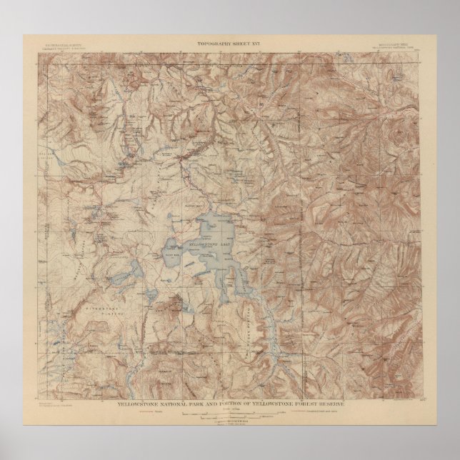 Yellowstone nationalpark 2 poster (Framsidan)