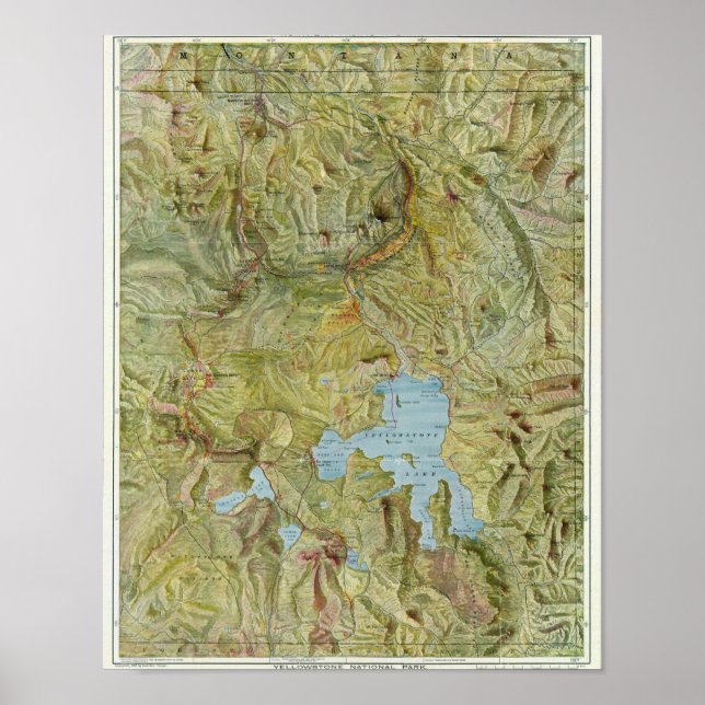 Yellowstone nationalpark 2 poster (Framsidan)