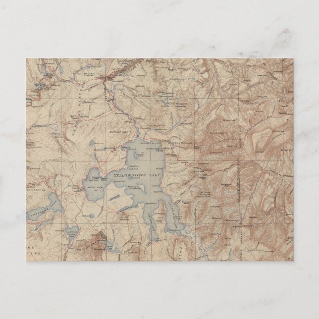 Yellowstone nationalpark 2 vykort (Framsida)
