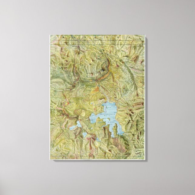 Yellowstone Nationalpark 3 Canvastryck (Framsida)