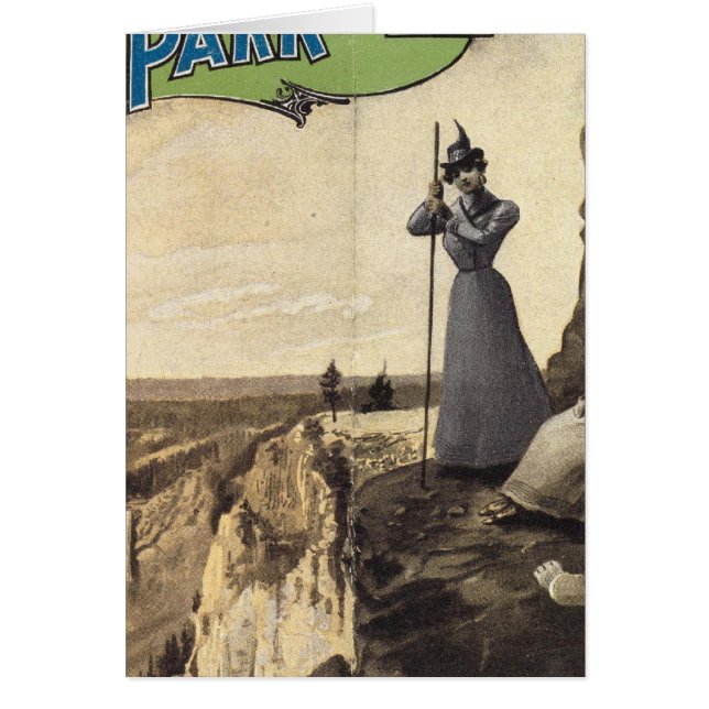 Yellowstone Nationalpark 3 Hälsningskort (Framsidan)