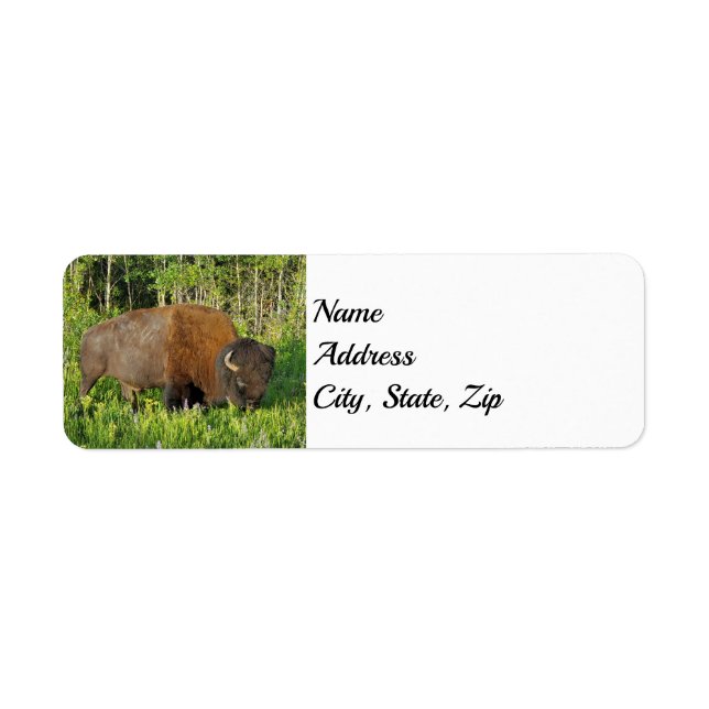 Yellowstone nationalpark Adress Returadress Etikett (Framsidan)