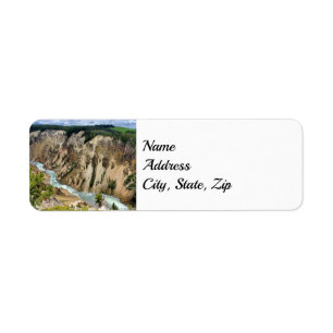 Yellowstone nationalpark Adress Returadress Etikett