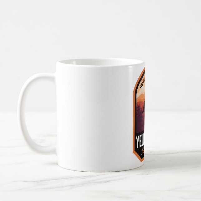 Yellowstone nationalpark Bigfoot Kaffemugg (Vänster)