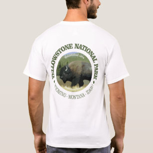 Yellowstone nationalpark (bisonen) t-shirt
