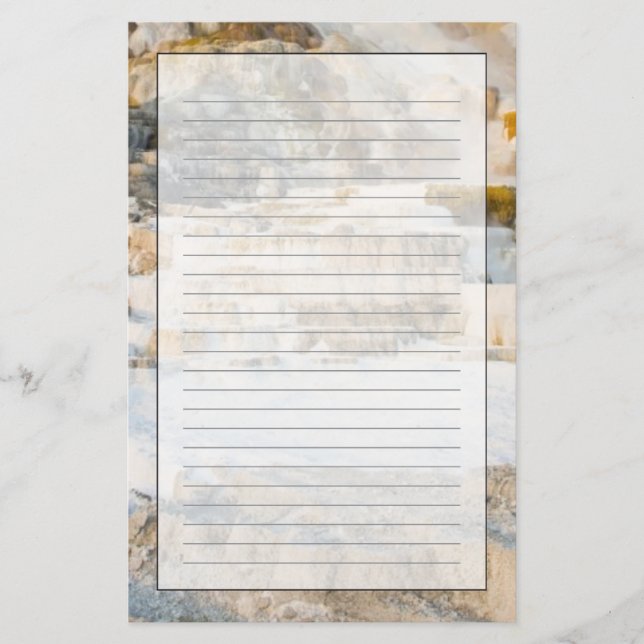 Yellowstone nationalpark brevpapper (Framsida)
