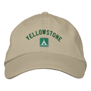 Yellowstone nationalpark broderad keps