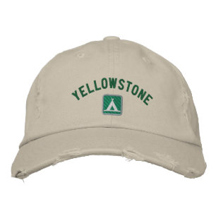 Yellowstone nationalpark broderad keps