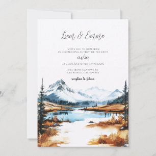 Yellowstone Nationalpark Bröllop Inbjudningar