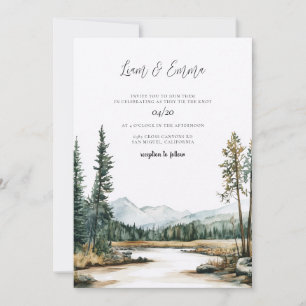 Yellowstone Nationalpark Bröllop Inbjudningar