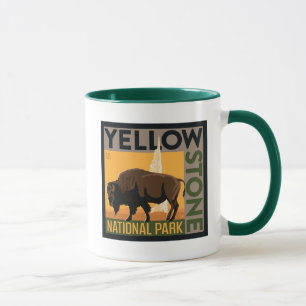 Yellowstone nationalpark   Buffalo Mugg