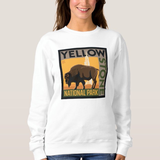 Yellowstone nationalpark | Buffalo T Shirt (Framsida)