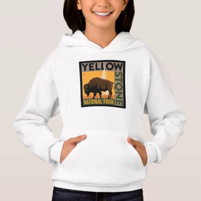Yellowstone nationalpark | Buffalo T Shirt (Framsida)