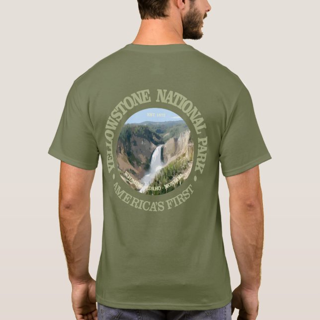 Yellowstone nationalpark (fall) t shirt (Baksida)