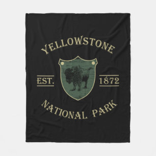Yellowstone nationalpark fleecefilt