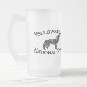 Yellowstone nationalpark frostat ölglas