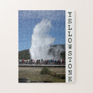 Yellowstone nationalpark Gamle Faithful Puzzle Pussel