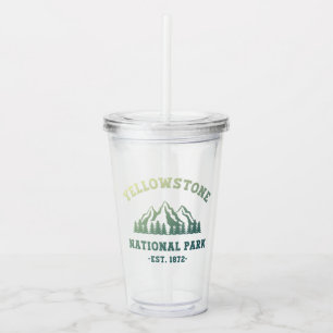 Yellowstone Nationalpark Gradient Vandring Camping Take Away Mugg