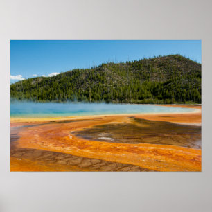 Yellowstone nationalpark Grand Prismatic Vår Poster