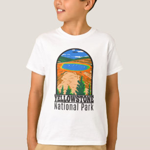 Yellowstone nationalpark Grand Prismatic Vår T Shirt