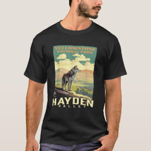 Yellowstone nationalpark Hayden Valley Varg WPA P T Shirt