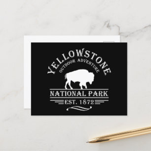 Yellowstone nationalpark helg vykort
