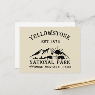 Yellowstone Nationalpark Helg Vykort