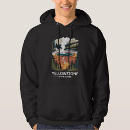 Yellowstone nationalpark Hett Vår Hoodie