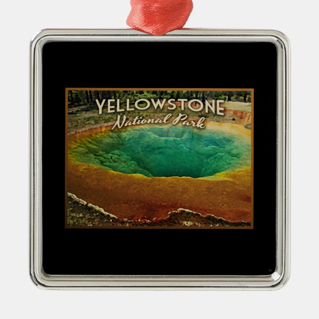 Yellowstone nationalpark julgransprydnad metall (Framsidan)