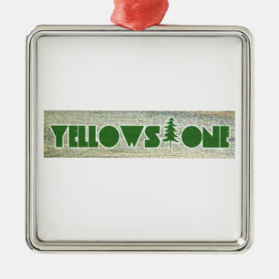 Yellowstone nationalpark julgransprydnad metall
