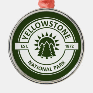 Yellowstone nationalpark julgransprydnad metall
