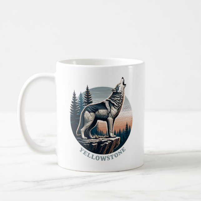 Yellowstone nationalpark kaffemugg (Vänster)