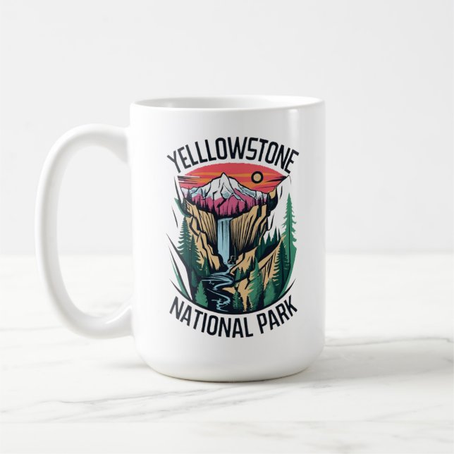 Yellowstone nationalpark kaffemugg (Vänster)