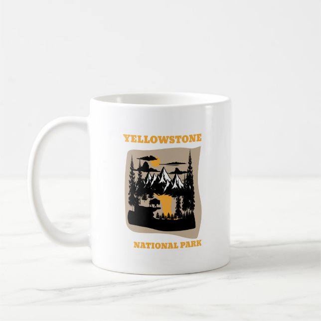 Yellowstone nationalpark kaffemugg (Vänster)