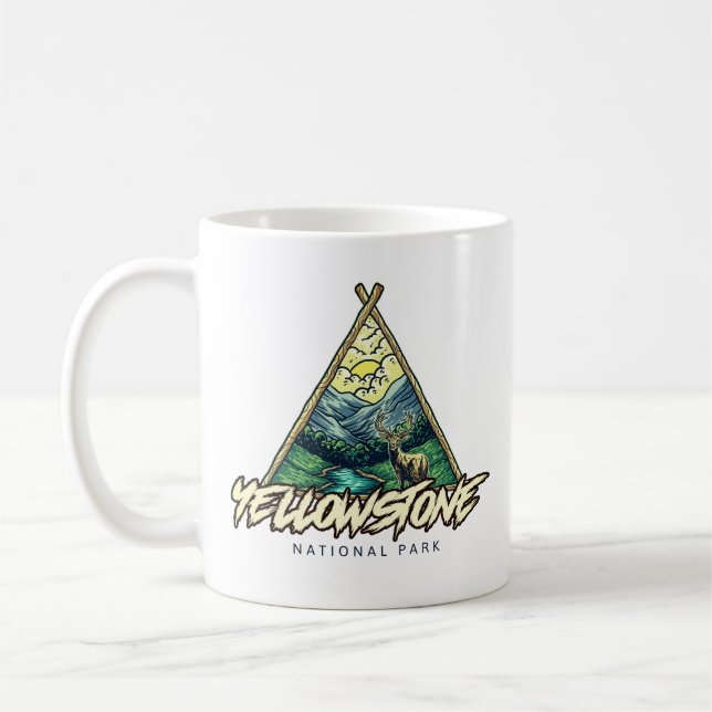 Yellowstone nationalpark kaffemugg (Vänster)