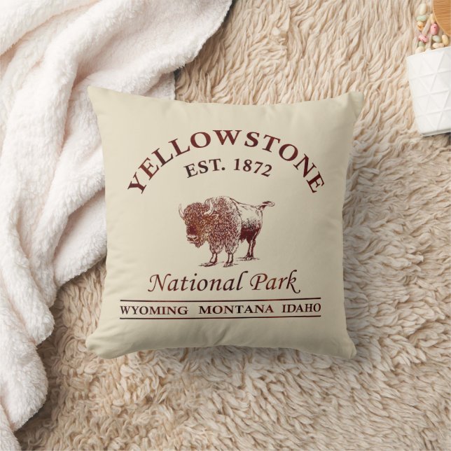 Yellowstone nationalpark kudde (Filt)