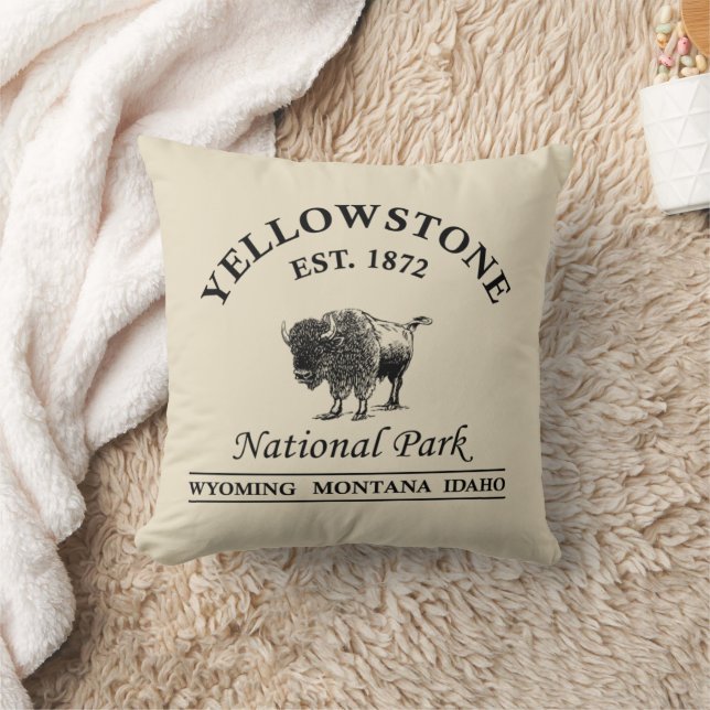 Yellowstone nationalpark kudde (Filt)