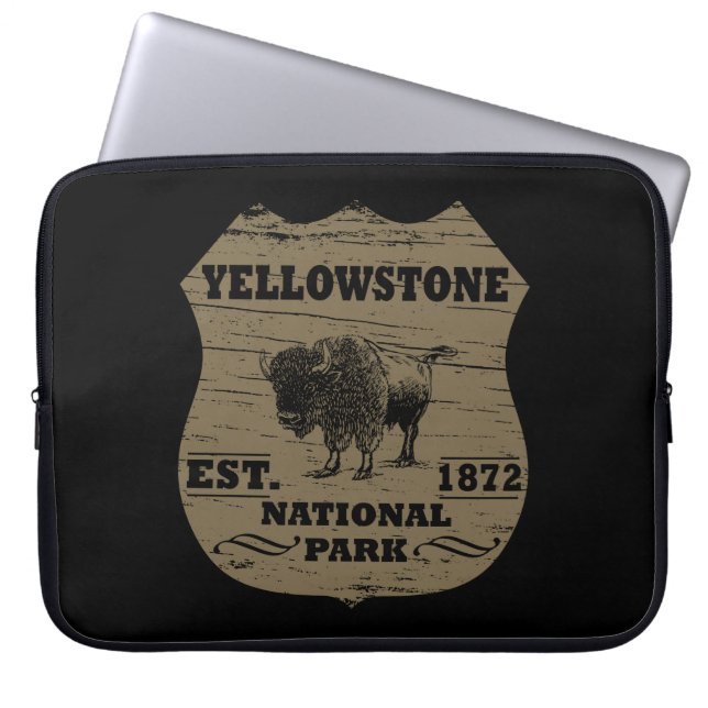 Yellowstone nationalpark laptop fodral (Framsidan)