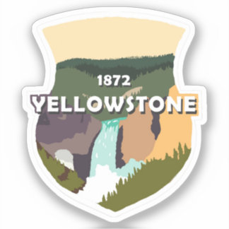 Yellowstone nationalpark Large Vinyl Sticker Klistermärken