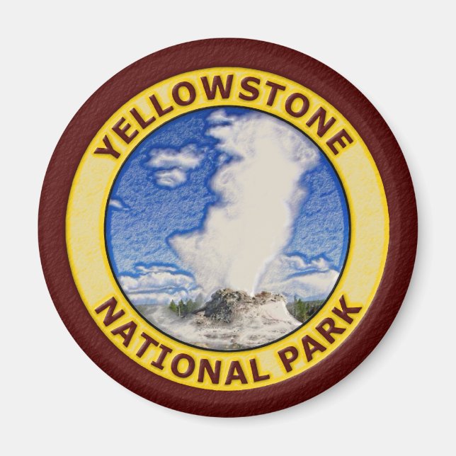 Yellowstone nationalpark magnet (Framsidan)