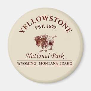 Yellowstone nationalpark magnet