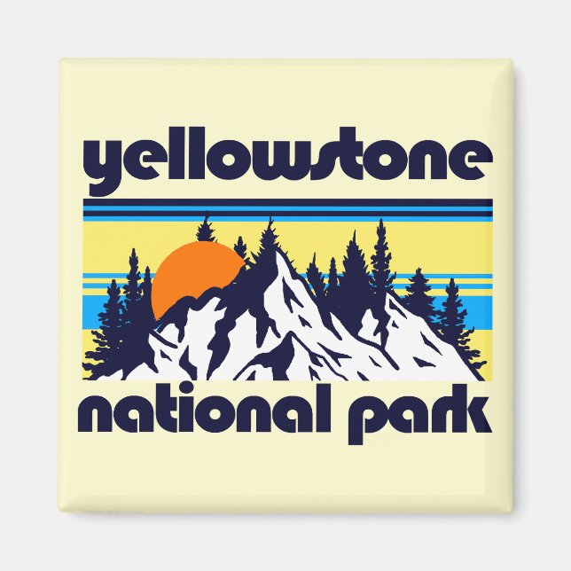 Yellowstone nationalpark magnet (Framsidan)