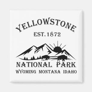 Yellowstone nationalpark magnet