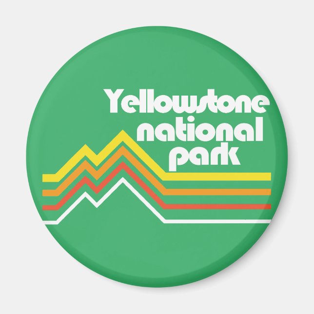 Yellowstone nationalpark magnet (Framsidan)