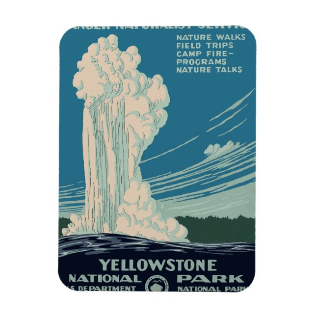 Yellowstone nationalpark magnet (Vertikal)