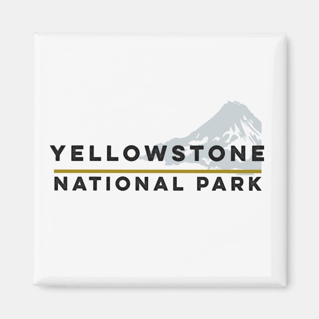 Yellowstone nationalpark magnet (Framsidan)