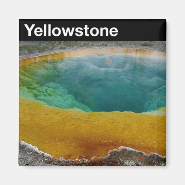 Yellowstone nationalpark magnet (Framsidan)
