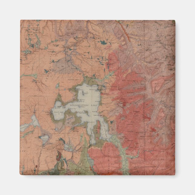 Yellowstone nationalpark magnet (Framsidan)